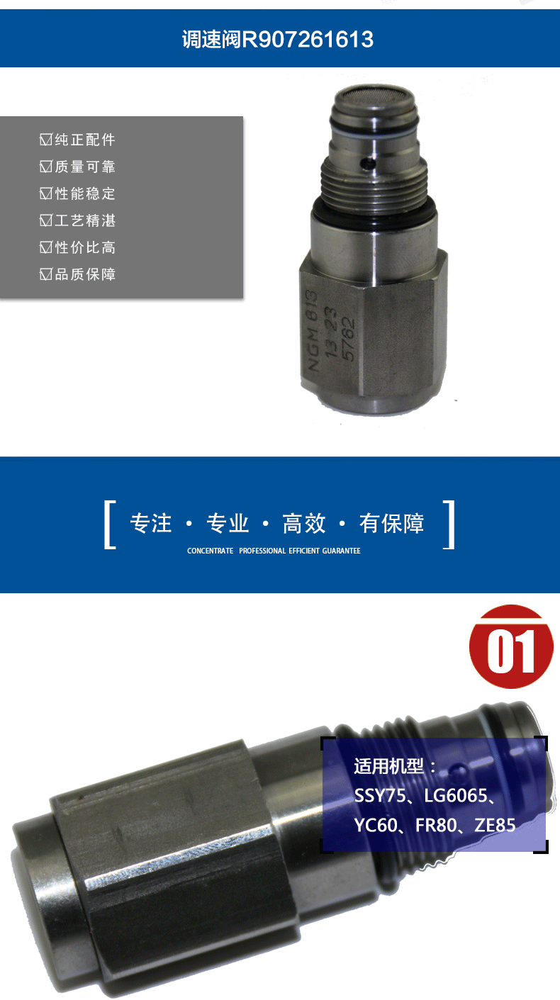 三一75挖掘機(jī)調(diào)速閥